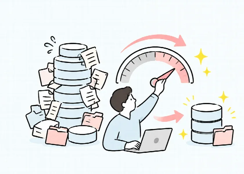Access高速化・肥大化対策のイメージ