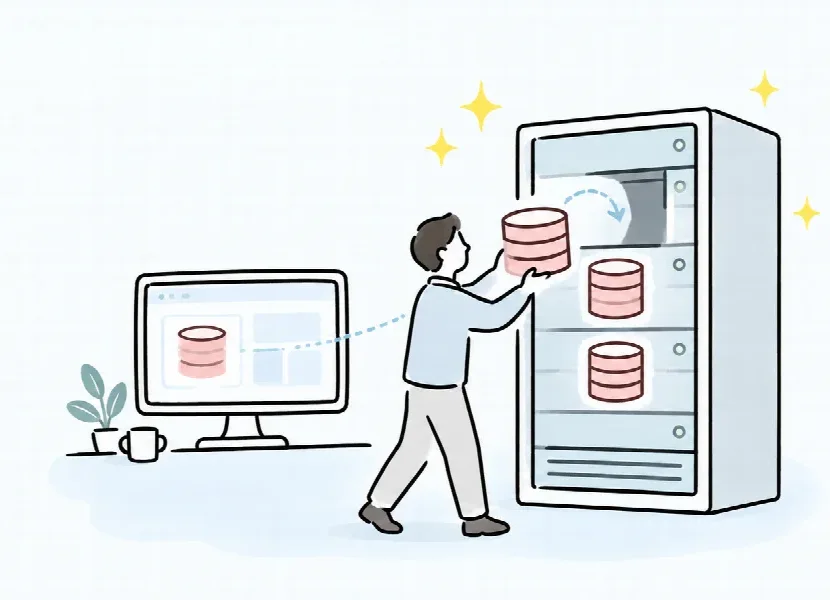 AccessからSQL Serverへのアップサイジングのイメージ