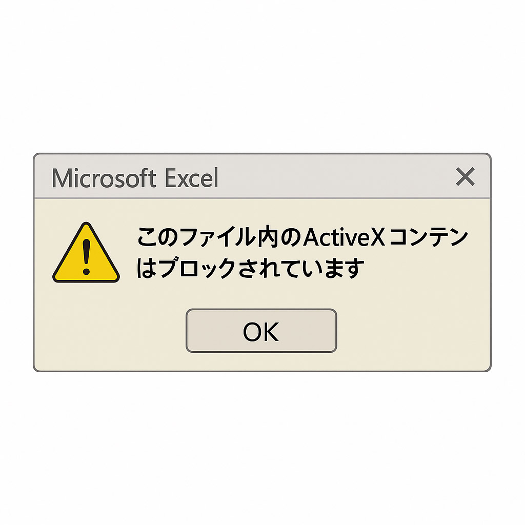 Excel マクロが突然動かない！ ─ ActiveX ブロック問題と簡単な対処手順