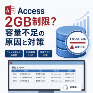 Accessファイルが肥大化する原因とは？2GB制限と対策を解説