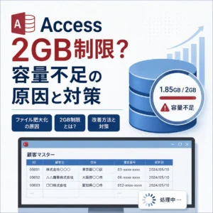 Accessファイルが肥大化する原因とは？2GB制限と対策を解説